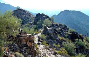 Image of hiking trail up Piestewa Peak Summit in Phoenix. 