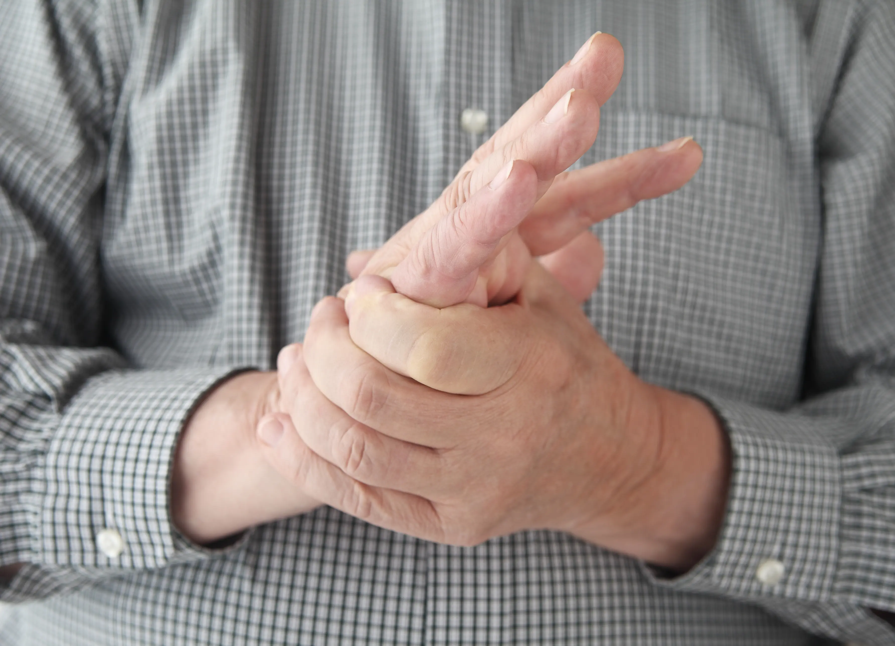 Man with numbness in hand