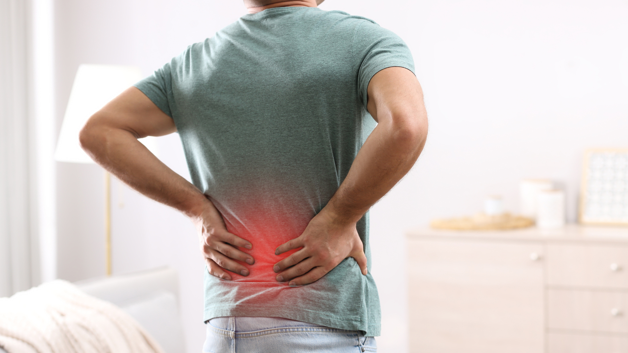 man with chronic back pain