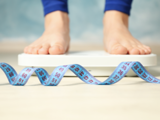 semaglutide for weight loss, scale with measuring tape