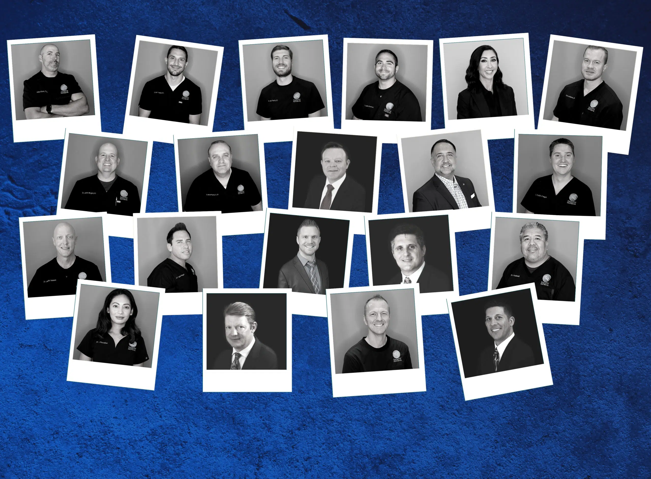 Collage of BackFit Chiropractors for National Chiropractic Month 2020
