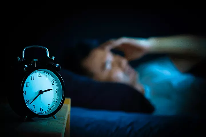 Male with chronic fatigue or insomnia awake at 3am